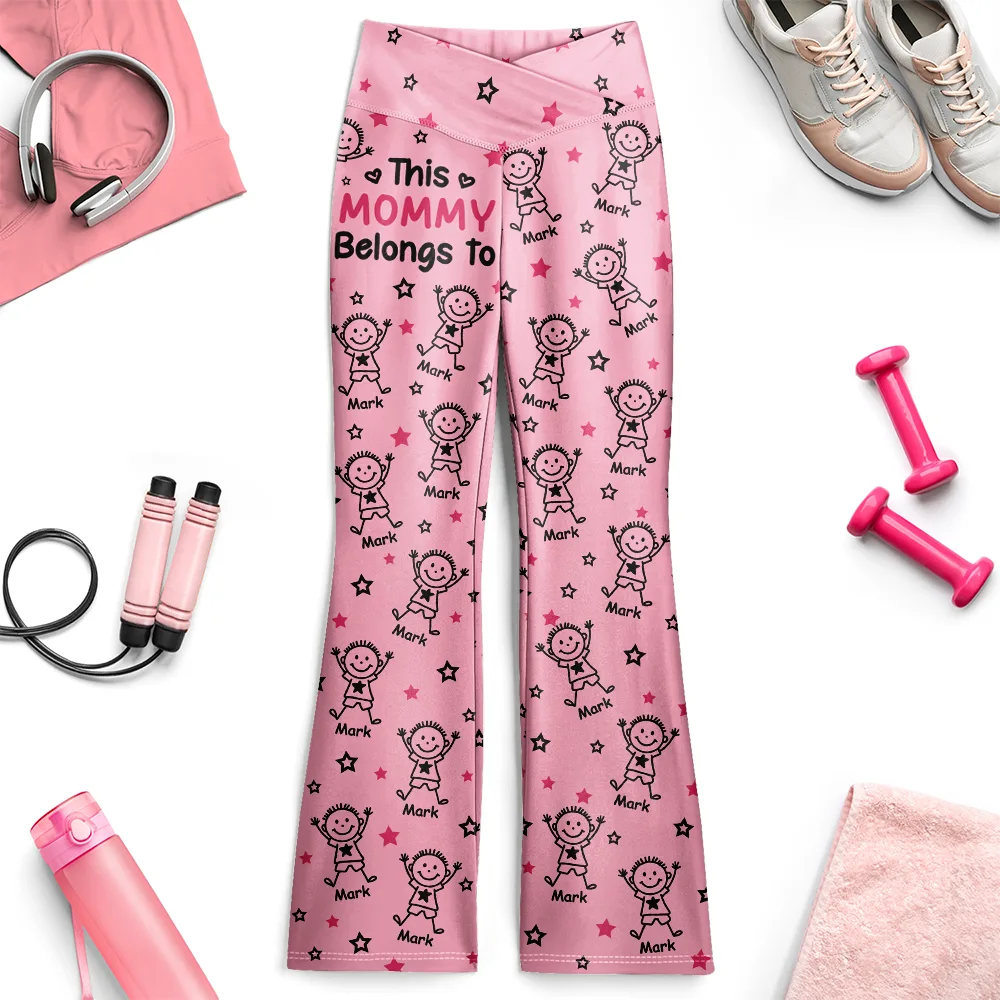 This Grandma Mom Belongs To Kids Pet - Personalized Leggings - Image 4