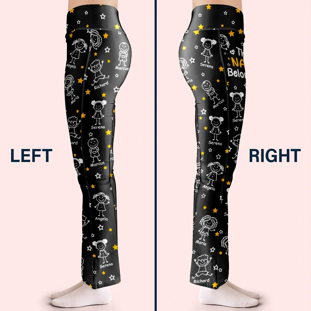 This Grandma Mom Belongs To Kids Pet - Personalized Leggings - Image 5
