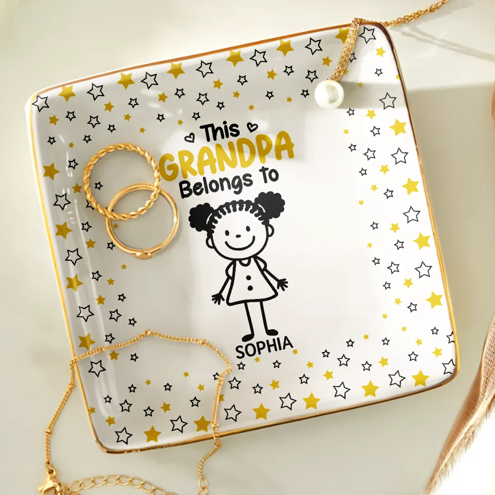 This Grandma Mom Belongs To Kids Pet - Personalized Ring Dish - Image 5
