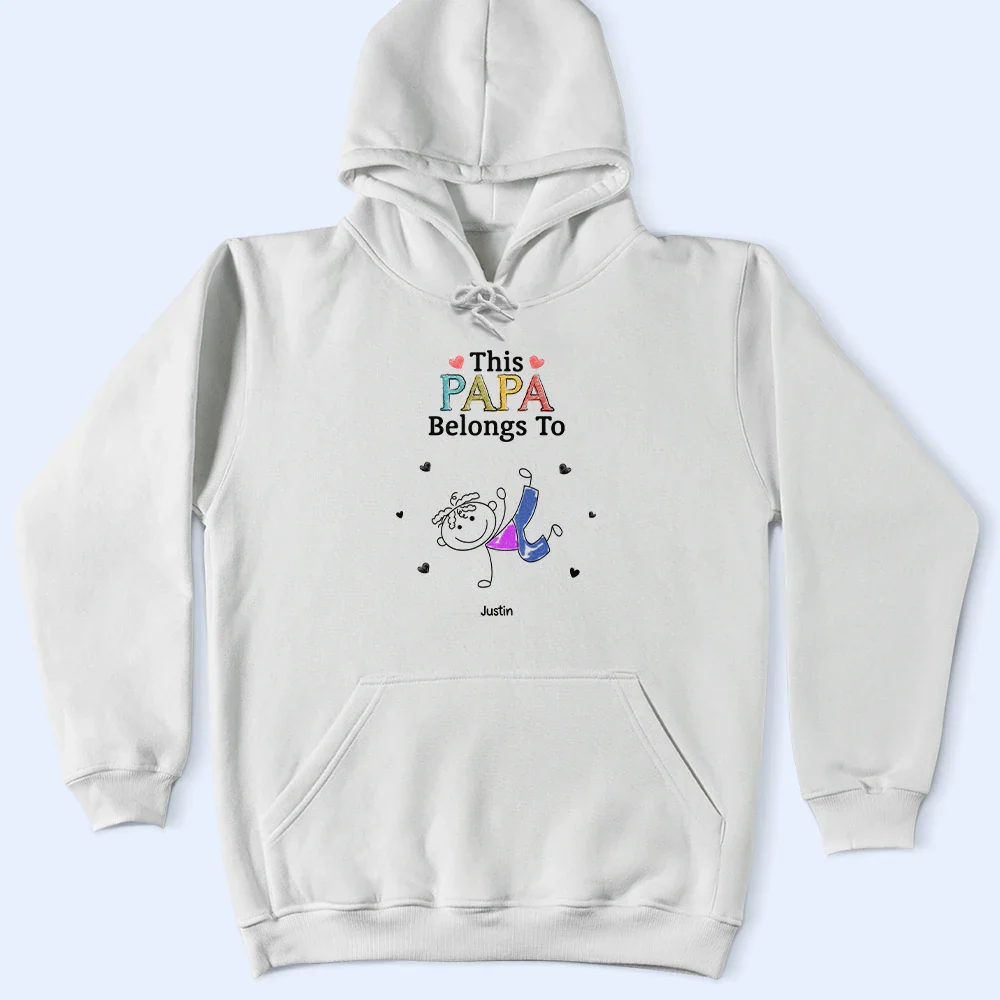 This Grandma Mommy Belongs To Funny Stick Figures - Personalized T Shirt - Image 4