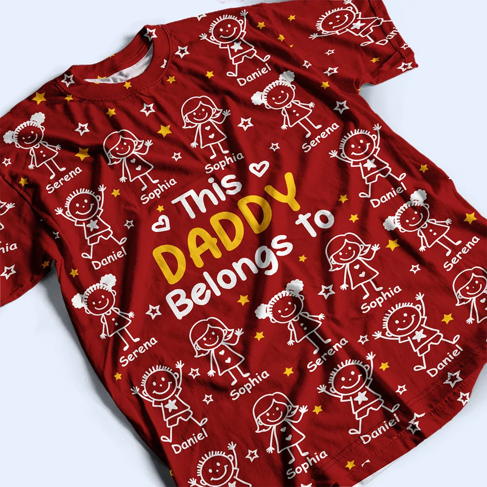 This Grandpa Grandma Belongs To Kids Pet - Personalized Full Print T Shirt - Image 4