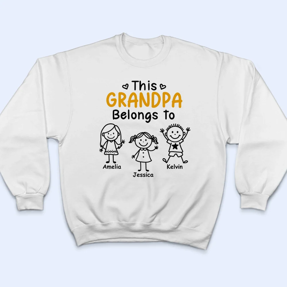 This Grandpa Grandma Belongs To Kids Pet - Personalized Loungewear Set - Image 5