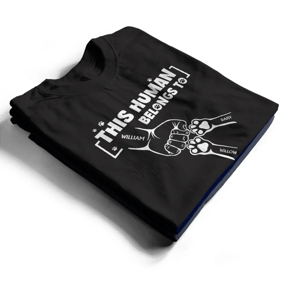 This Human Belongs To - Personalized T Shirt - Image 2