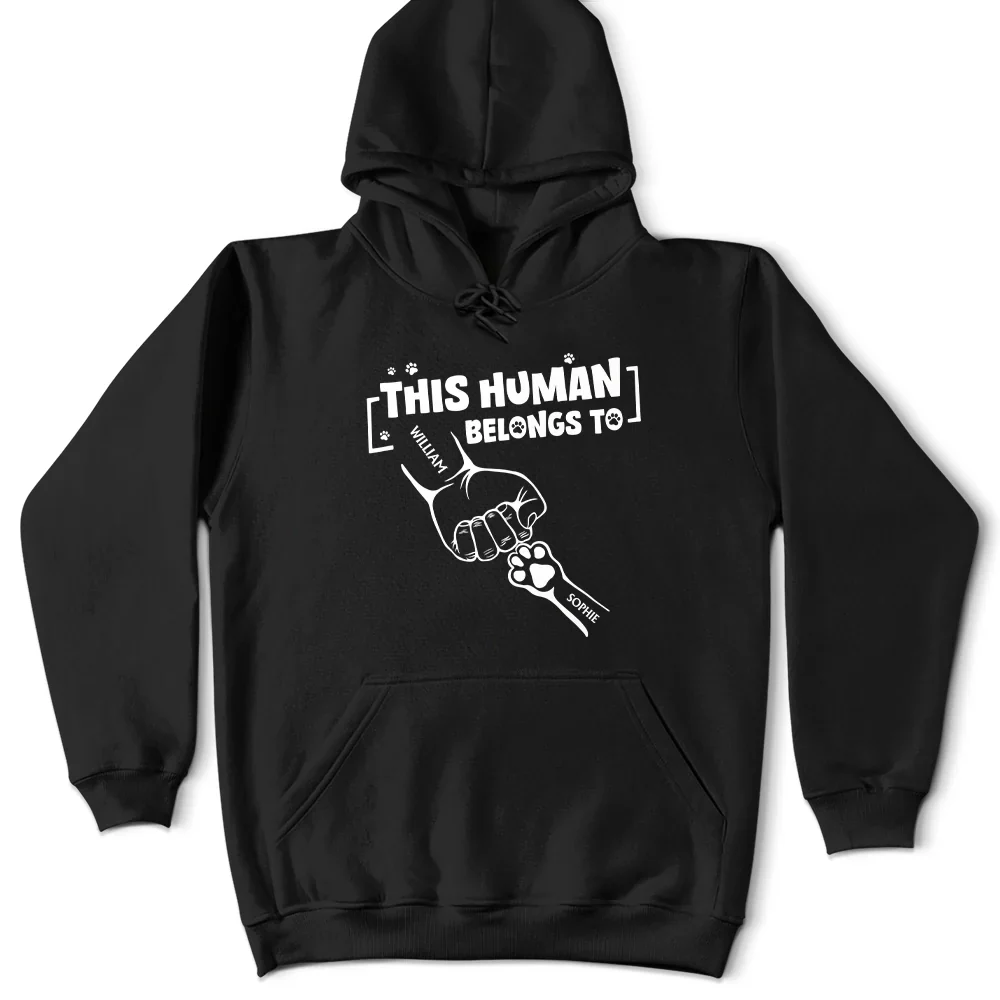 This Human Belongs To - Personalized T Shirt - Image 4