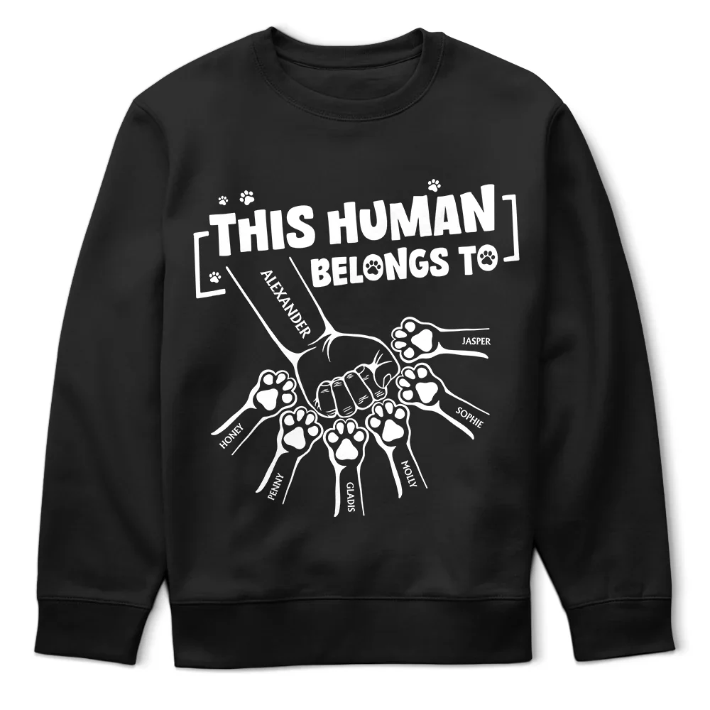 This Human Belongs To - Personalized T Shirt - Image 5