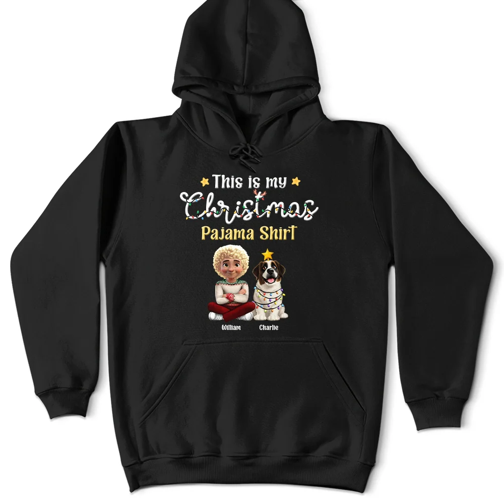 This Is My Christmas Pajama Shirt - Personalized T Shirt - Image 5