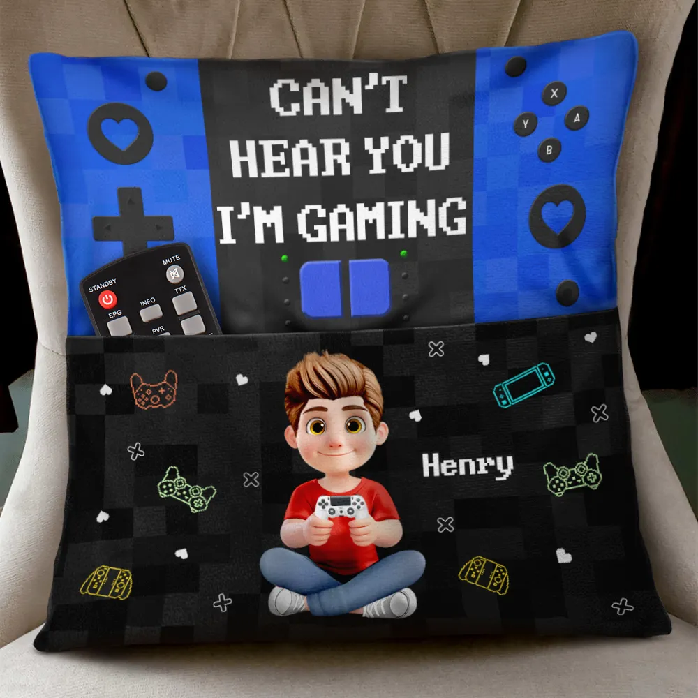 This Is My Gaming Pillow - Personalized Pocket Pillow - Image 3