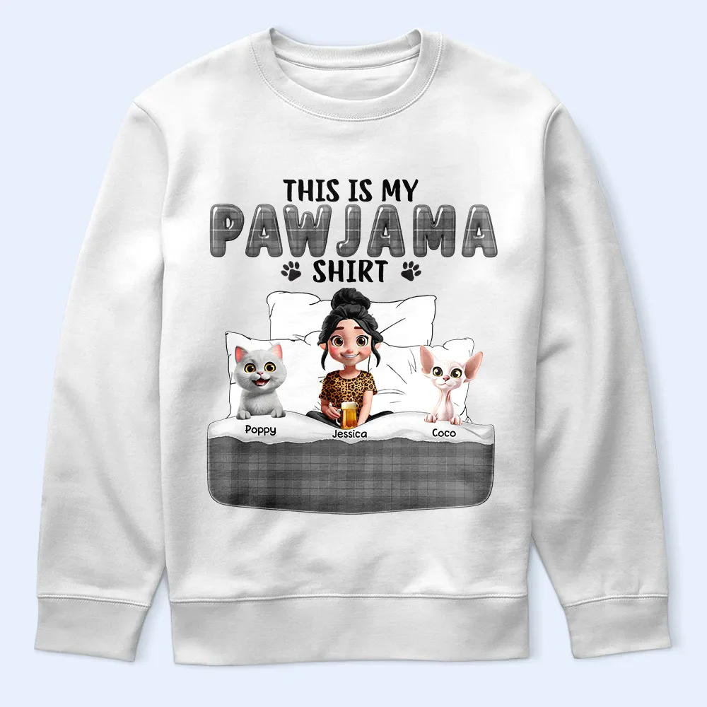 This Is My Pawjama Shirt 3D Effect Pet Lovers - Personalized T Shirt - Image 5