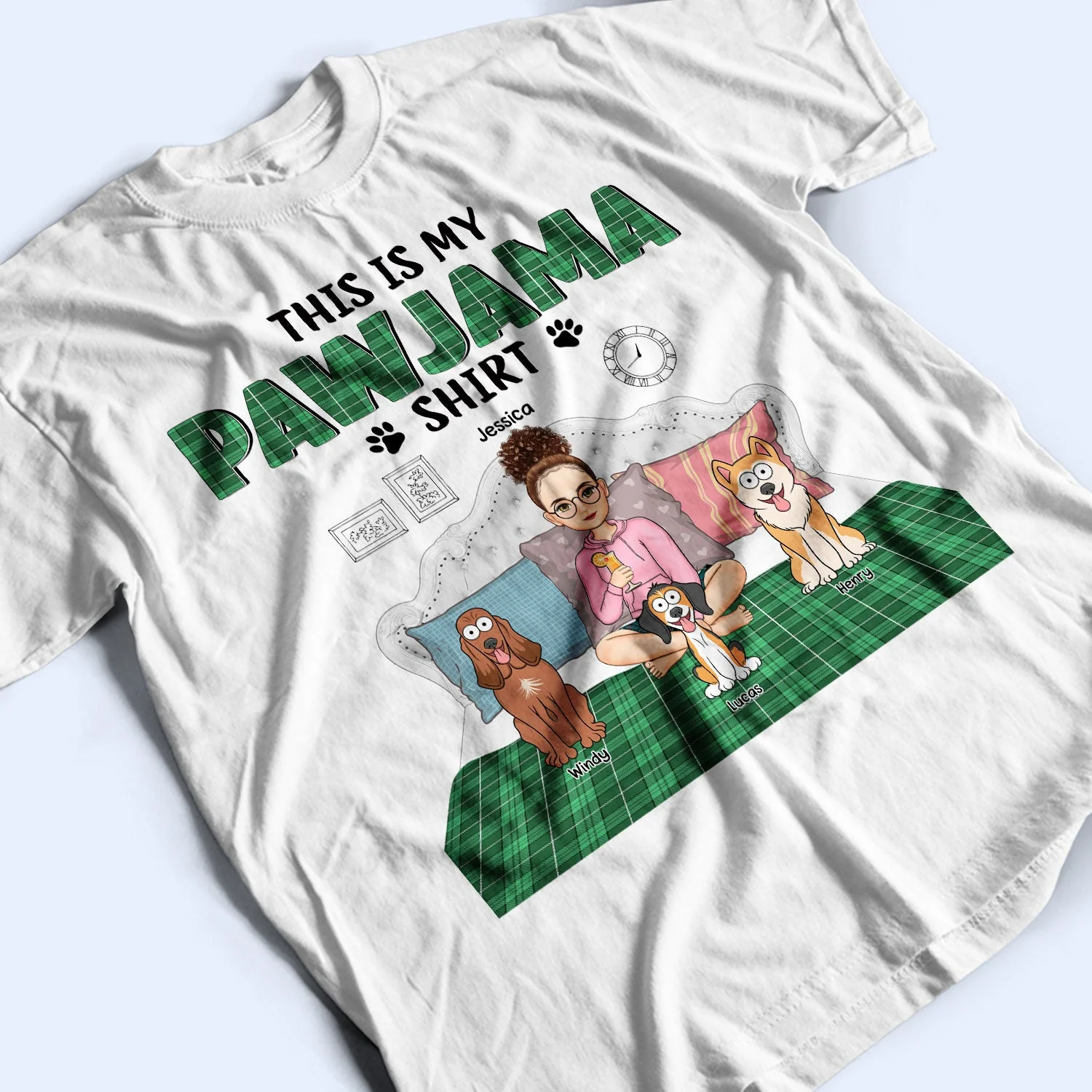 This Is My Pawjama Shirt - Gift For Pet Lovers - Personalized T Shirt - Image 3