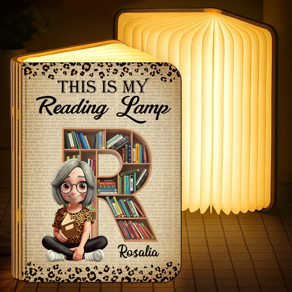 This Is My Reading Lamp - Personalized Book Lamp - Image 2