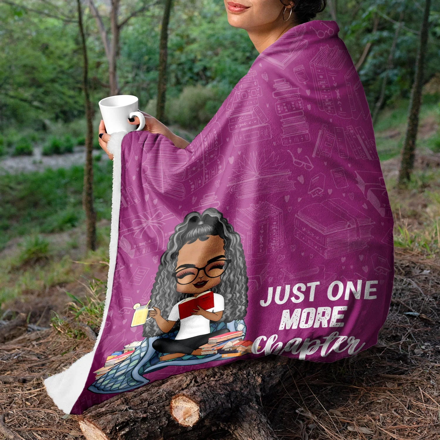 This is My Story Time Blanket - Book Reading Gift - Personalized Custom Fleece Blanket - Image 3