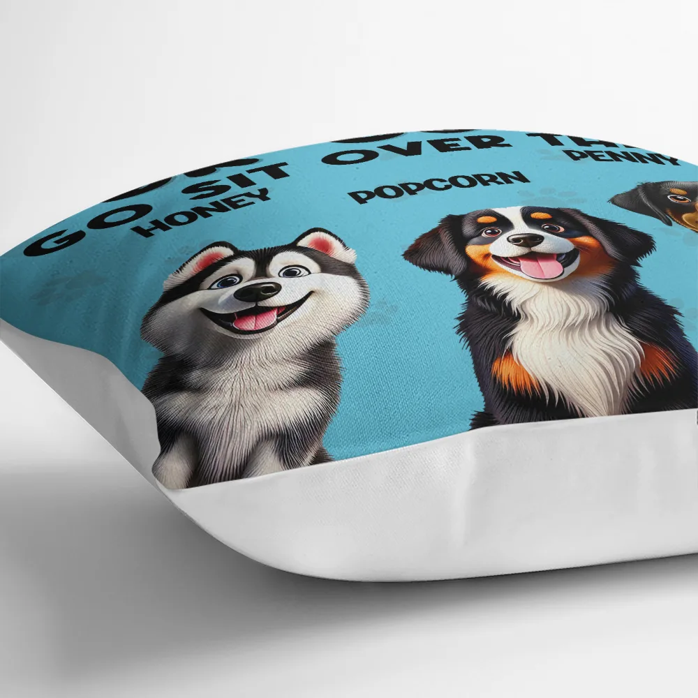 This Is Our Couch Go Sit Over There 3D Effect - Personalized Pillow - Image 3