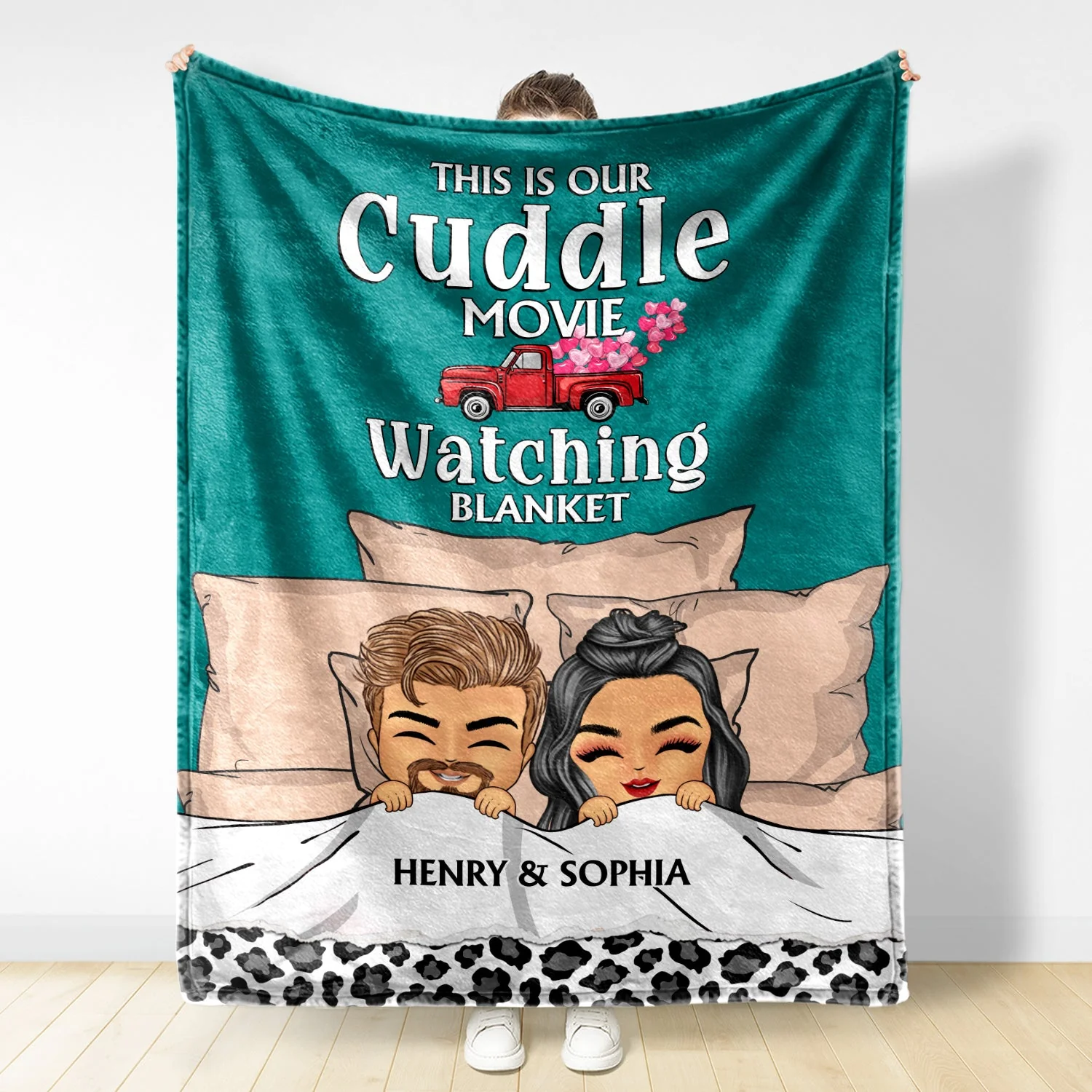This Is Our Watching Blanket - Gift For Couples - Personalized Fleece Blanket - Image 2