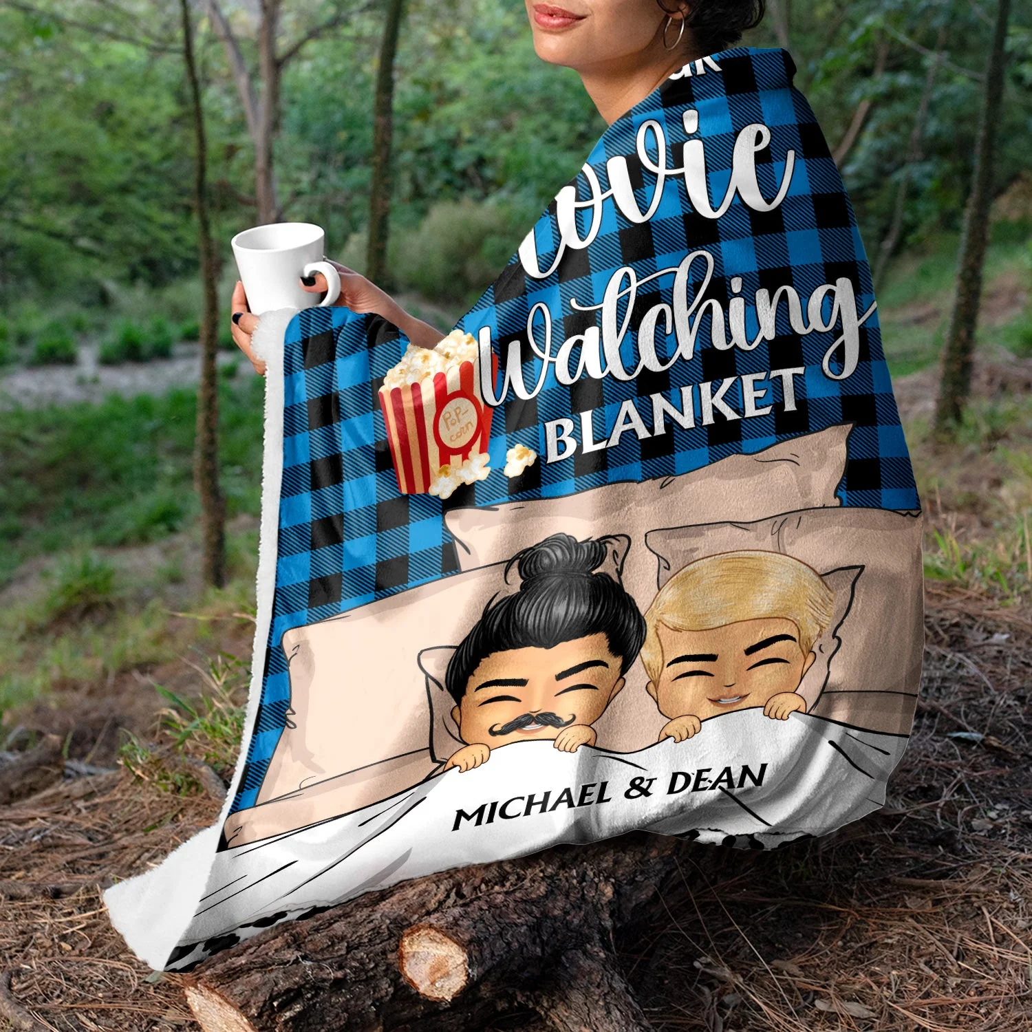 This Is Our Watching Blanket - Gift For Couples - Personalized Fleece Blanket - Image 3
