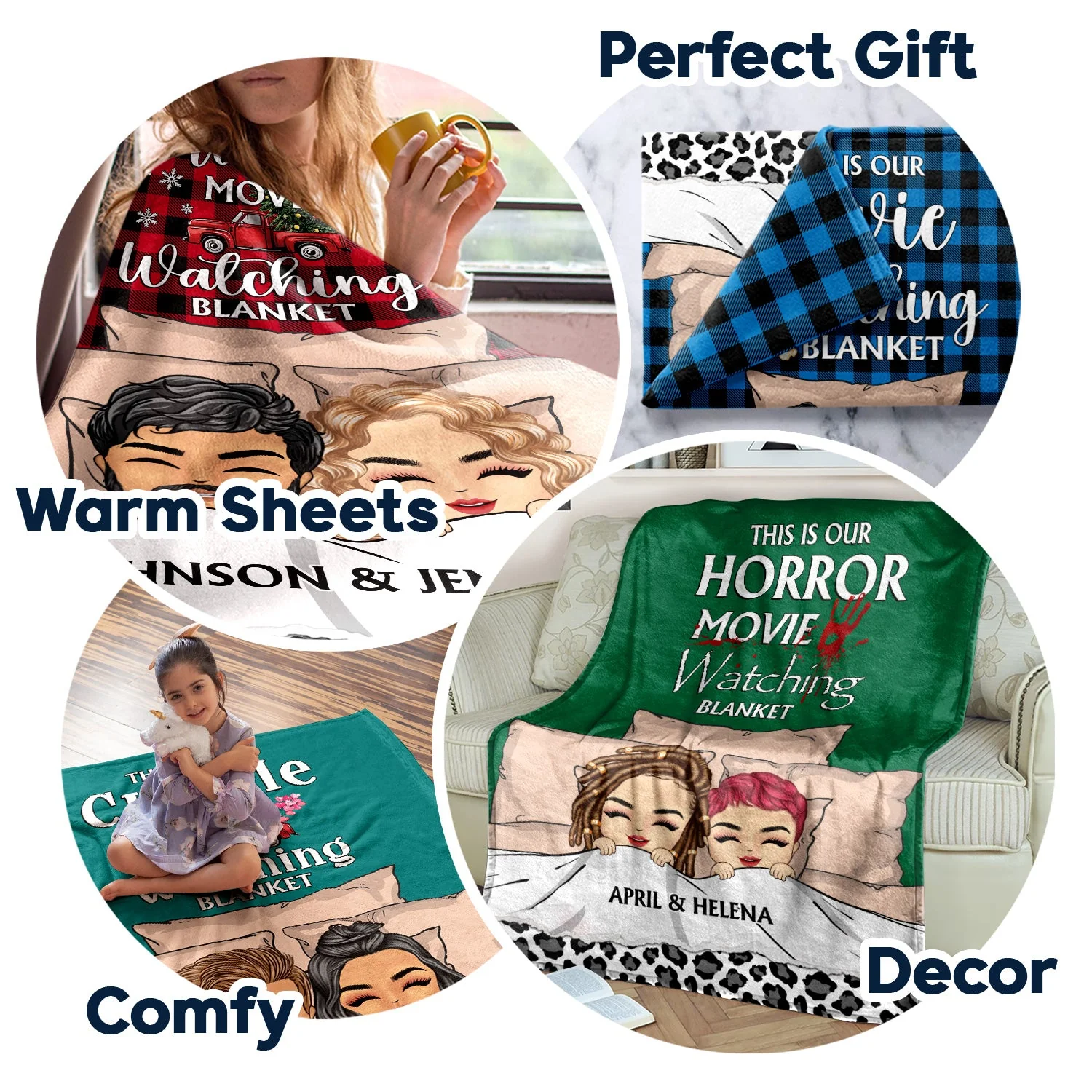This Is Our Watching Blanket - Gift For Couples - Personalized Fleece Blanket - Image 5