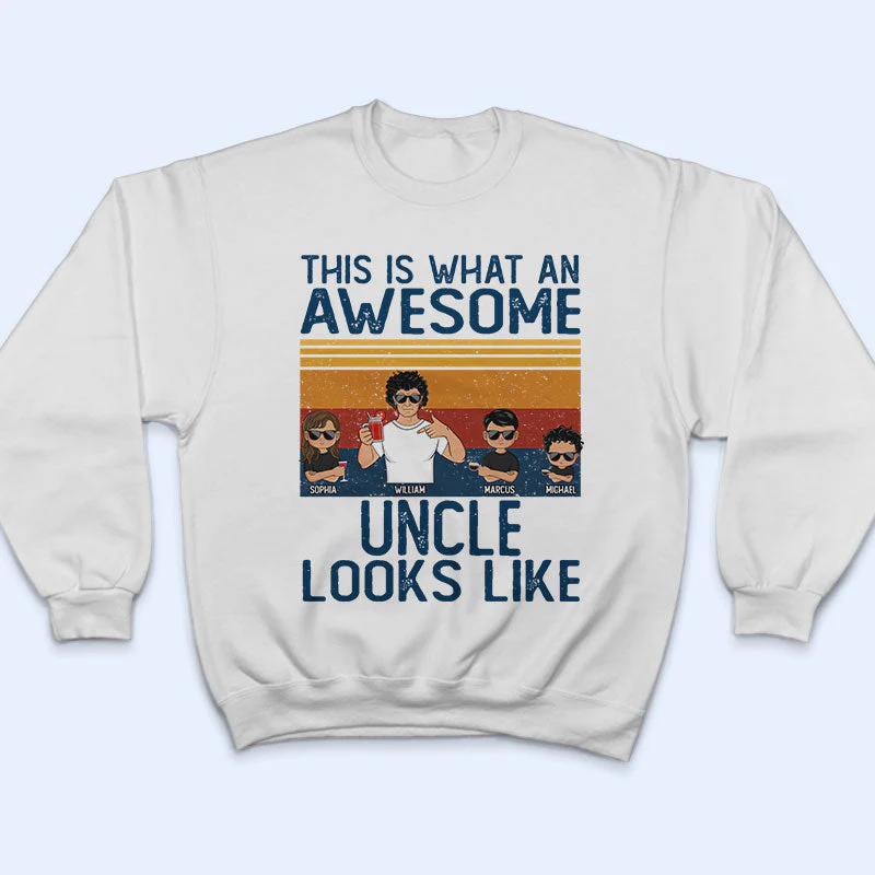 This Is What An Awesome Gift For Father, Grandpa, Uncle - Personalized Custom T Shirt - Image 5
