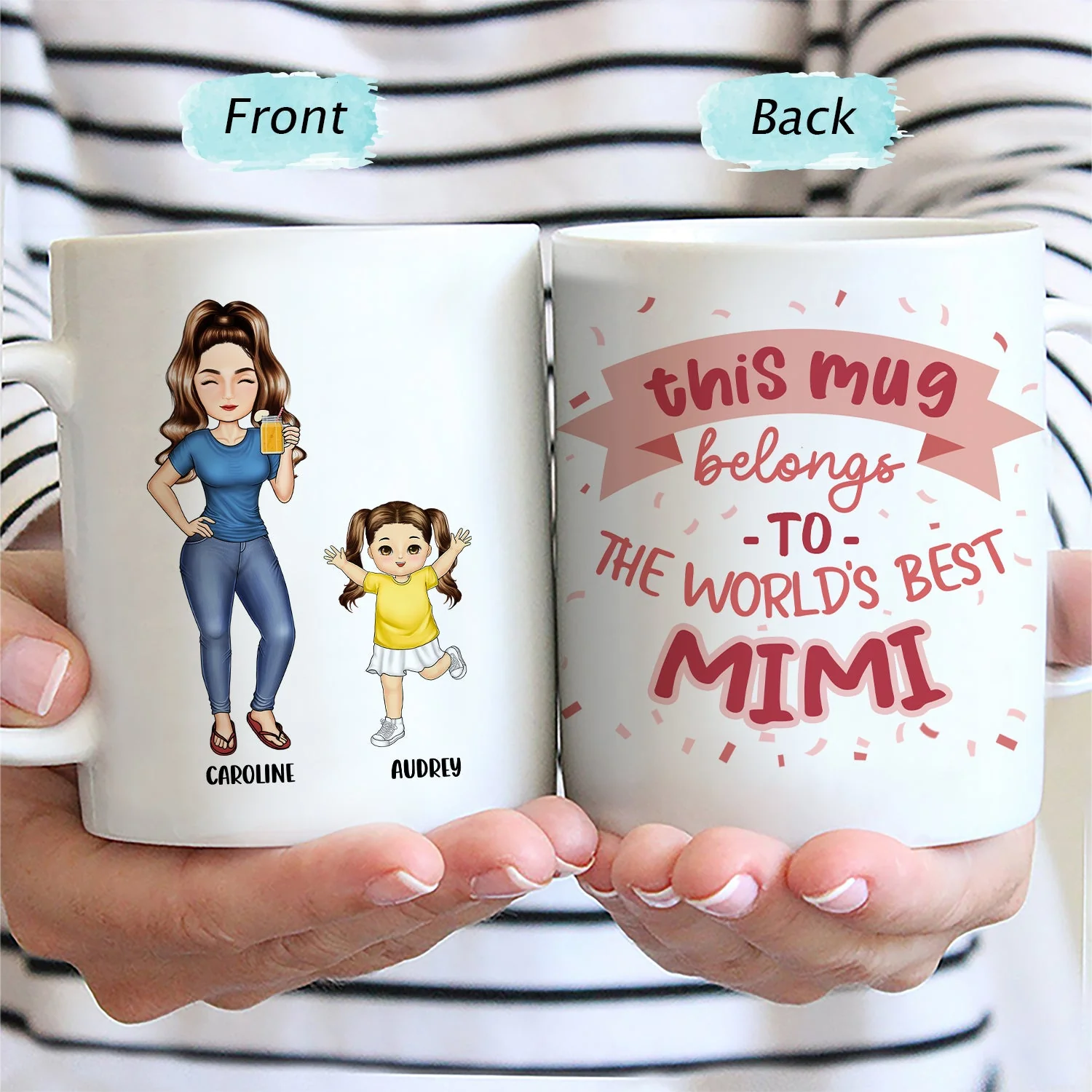 This Mug Belongs To - Gift For Mom, Mother, Grandma, Grandmother - Personalized Mug - Image 2