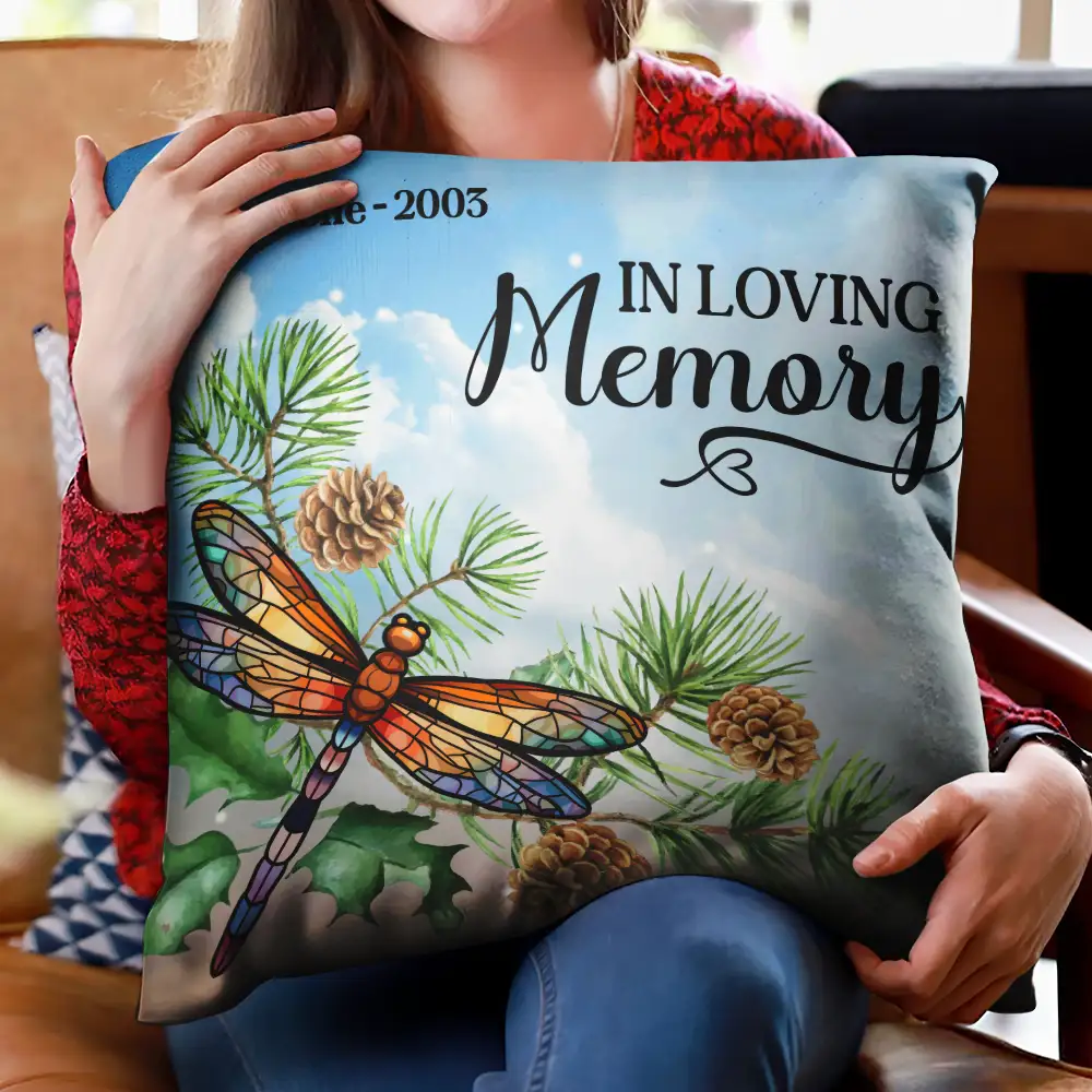Those We Love Don't Go Away In Loving Memory - Personalized Pillow - Image 2