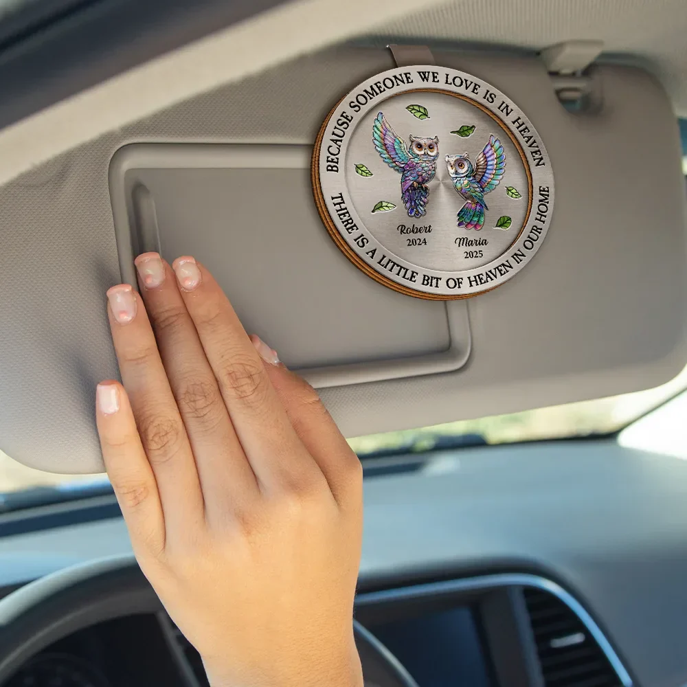 Those We Love Don't Go Away - Personalized Custom Shaped Car Visor Clip - Image 5