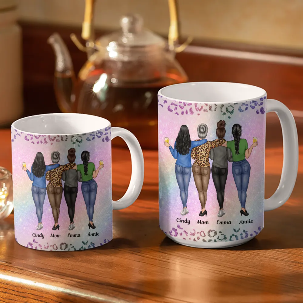 To My Badass Daughter - Personalized White Edge-to-Edge Mug - Image 3