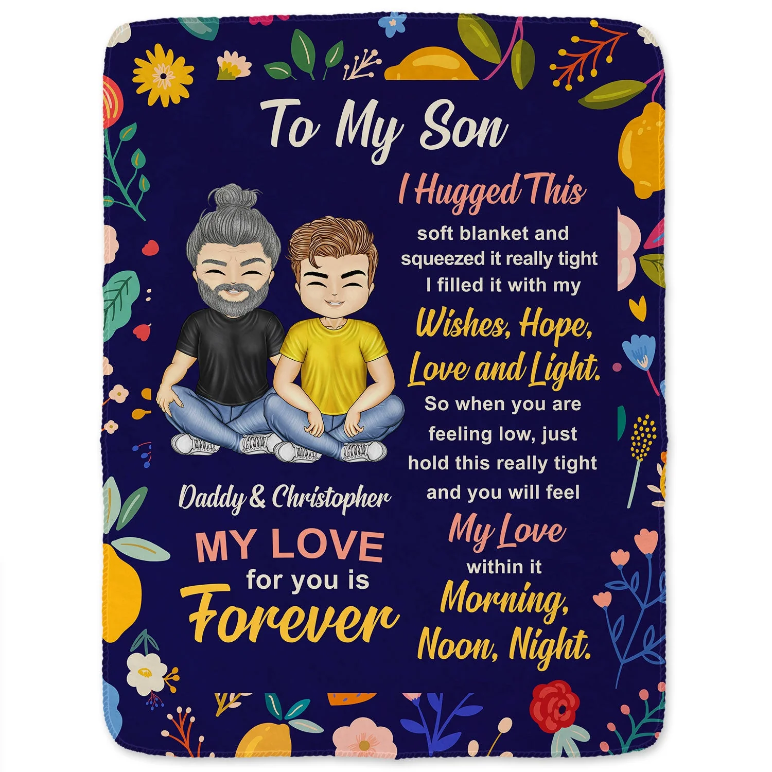 To My Daughter - Gift For Daughter - Personalized Fleece Blanket, Sherpa Blanket - Image 2