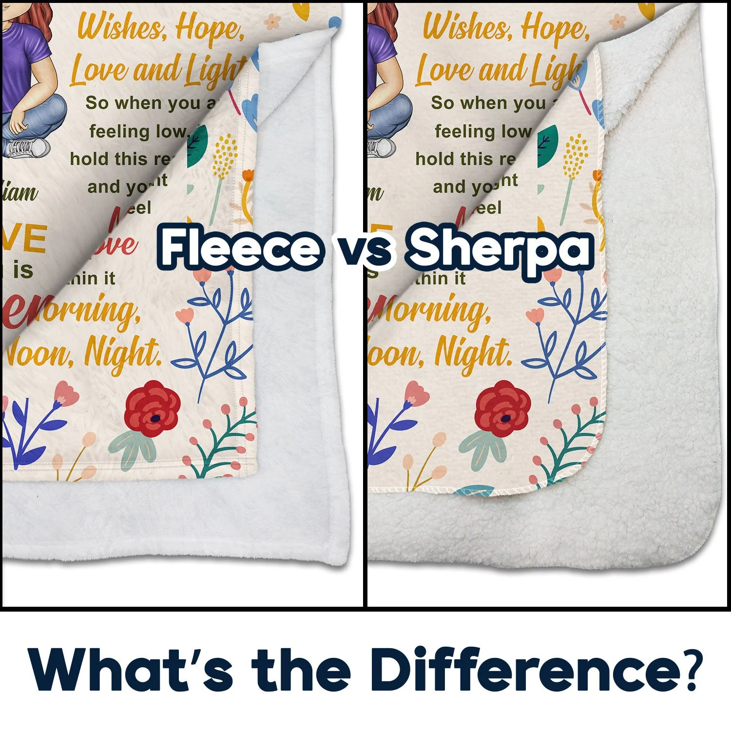 To My Daughter - Gift For Daughter - Personalized Fleece Blanket, Sherpa Blanket - Image 4