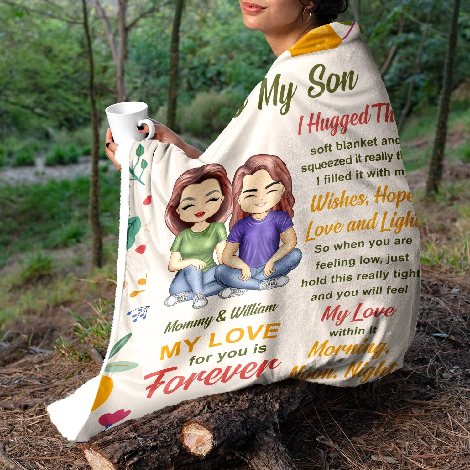 To My Daughter - Gift For Daughter - Personalized Fleece Blanket, Sherpa Blanket - Image 5