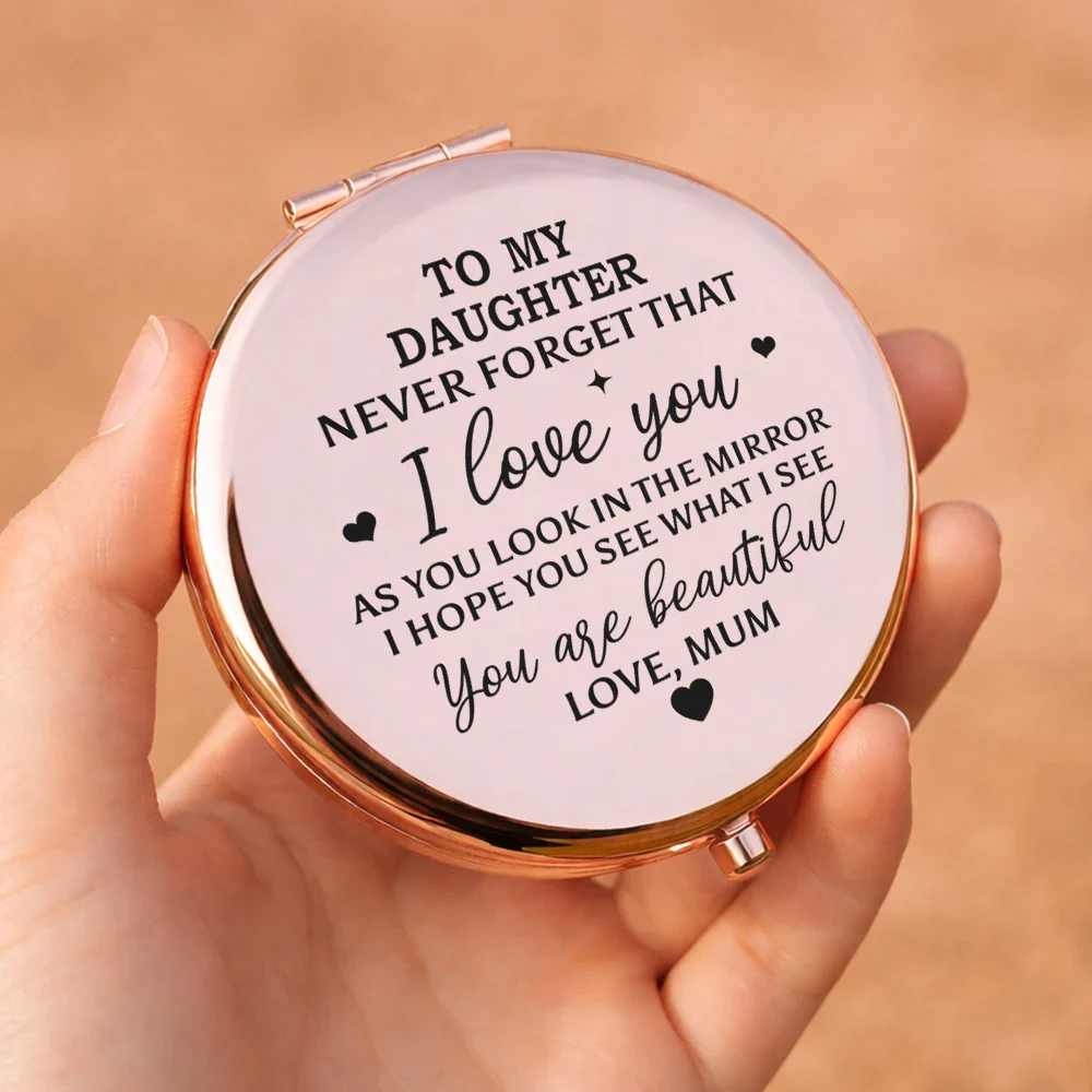 To My Daughter Hope You See What I See - Personalized Compact Mirror - Image 5