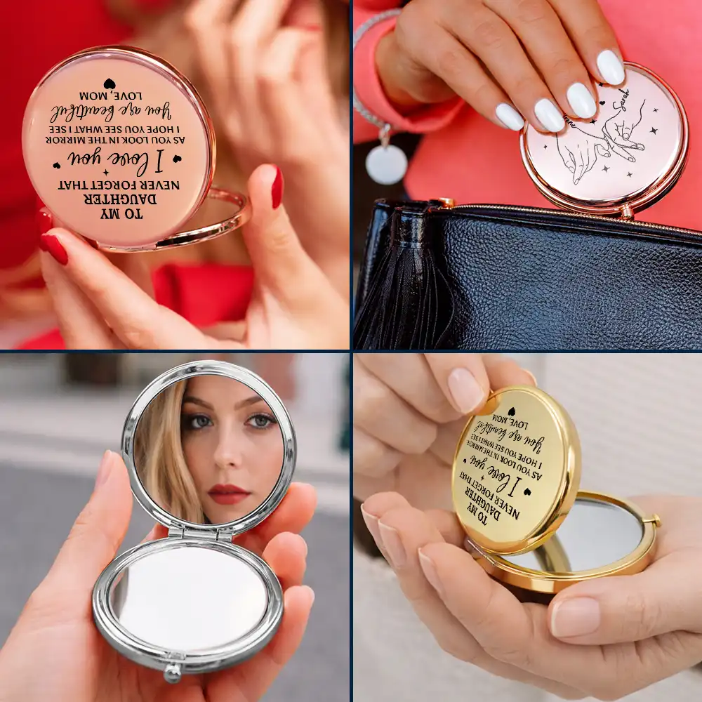 To My Daughter Hope You See What I See - Personalized Compact Mirror - Image 6