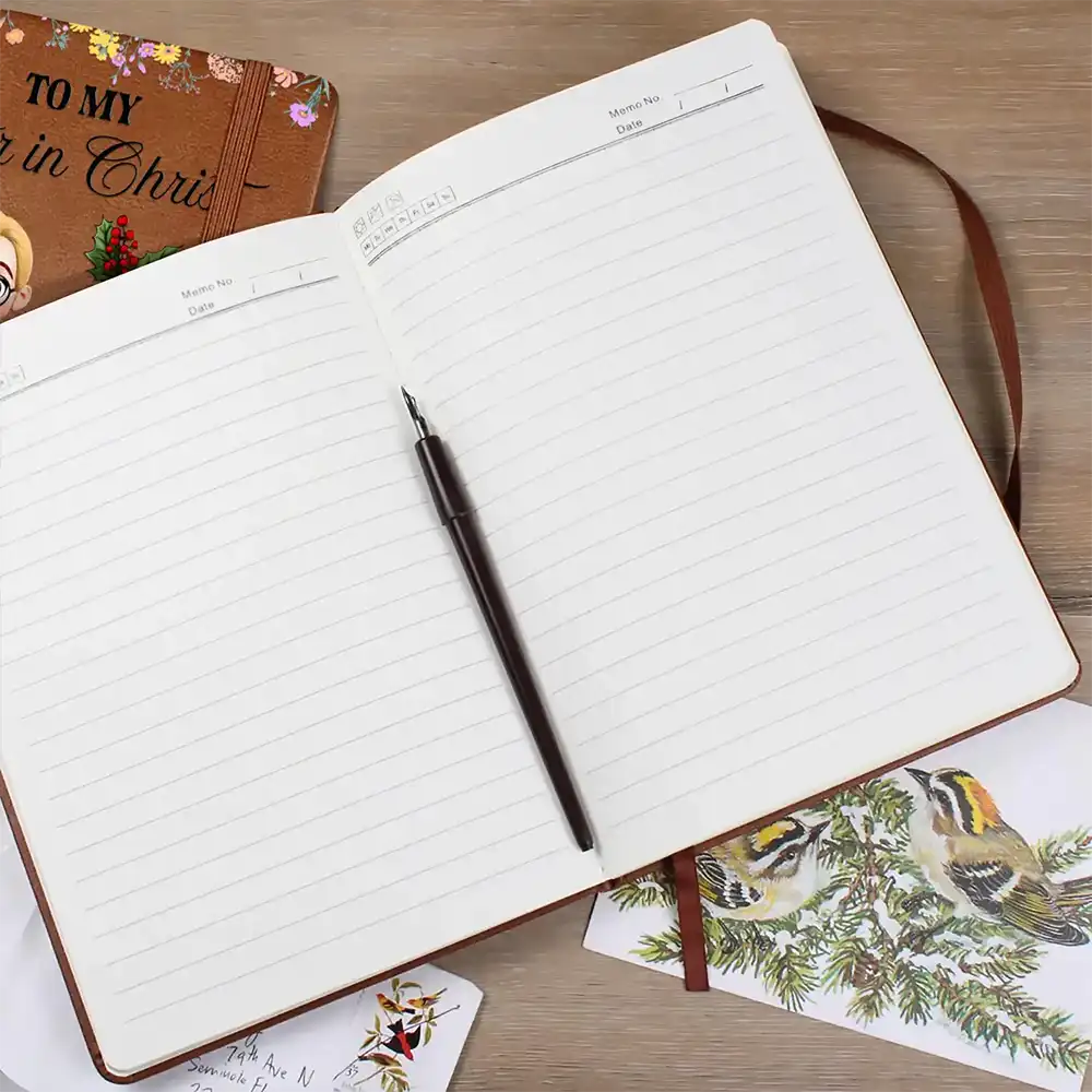 To My Sister In Christ - Personalized Leather Journal - Image 2