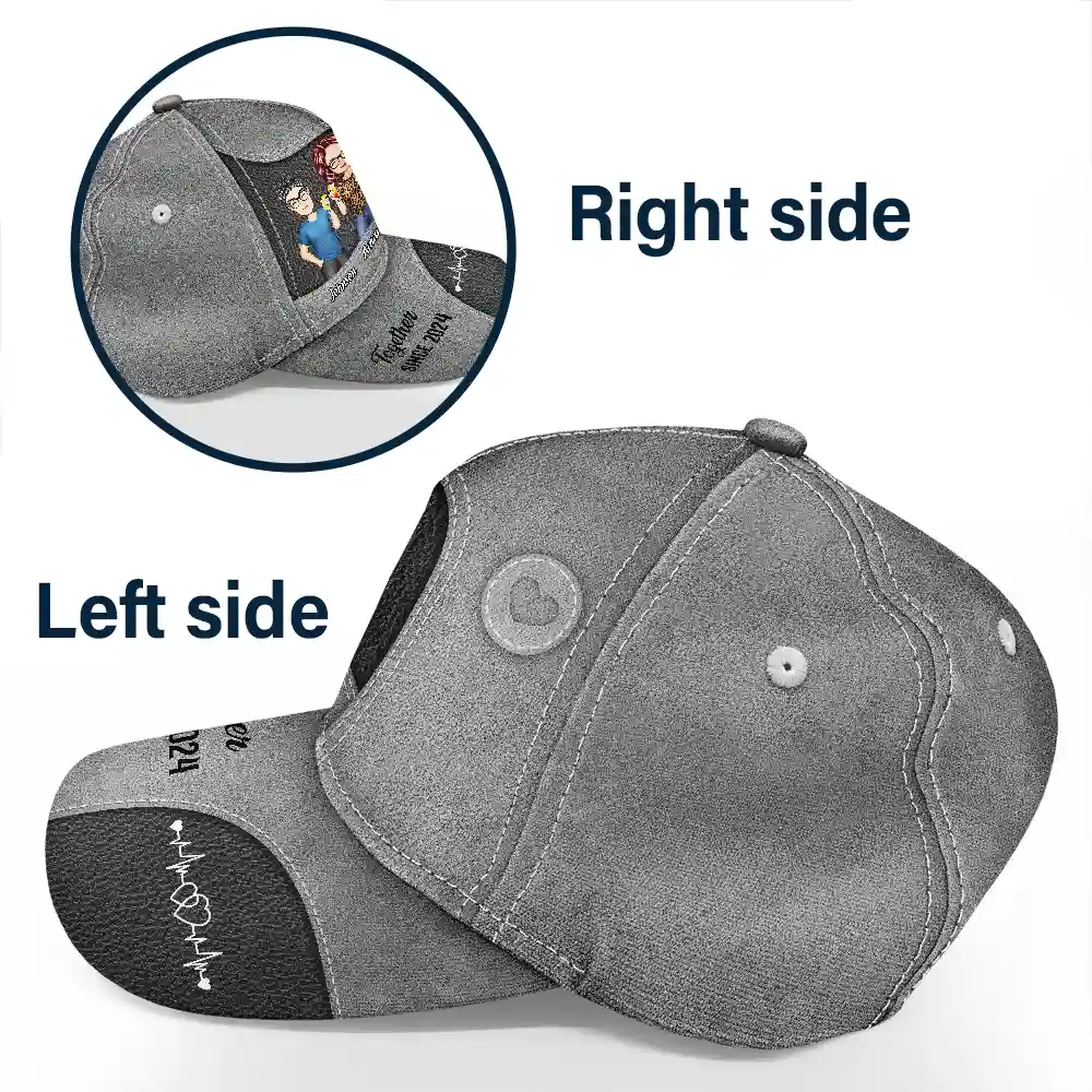Together Since Couples - Personalized Classic Cap - Image 3