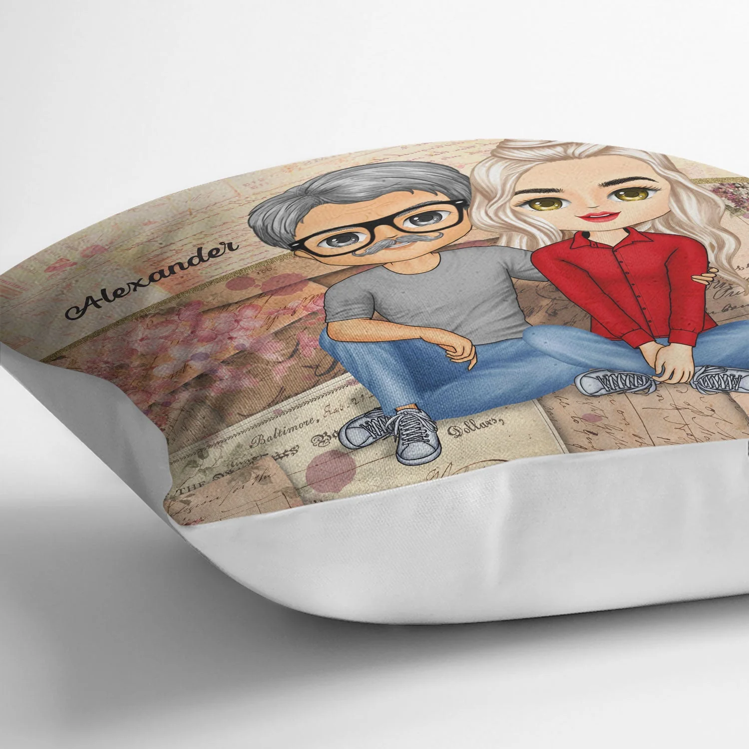 Together Since Family Husband Wife - Couple Gift - Personalized Custom Pillow - Image 3