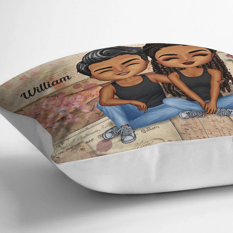 Together Since Husband Wife - Couple Gift - Personalized Custom Pillow - Image 3