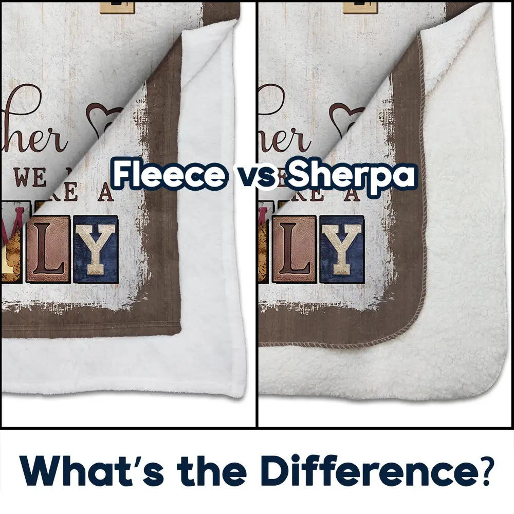 Together We Make A Family Crossword Scrabble - Personalized Fleece Blanket, Sherpa Blanket - Image 5