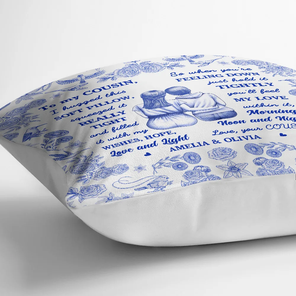 Toile De Jouy Wishes Hope Love And Light - Personalized Pillow - Image 3