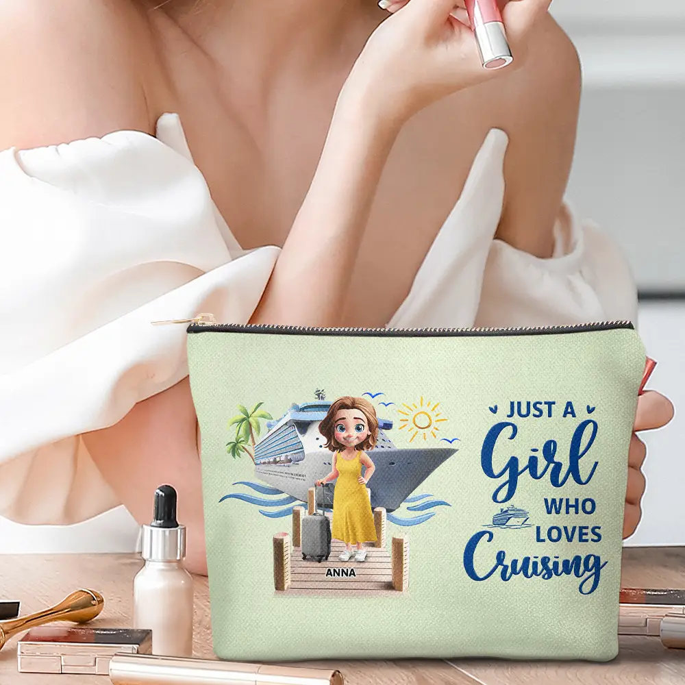 Travel All My Cruise Crap - Personalized Cosmetic Bag - Image 2