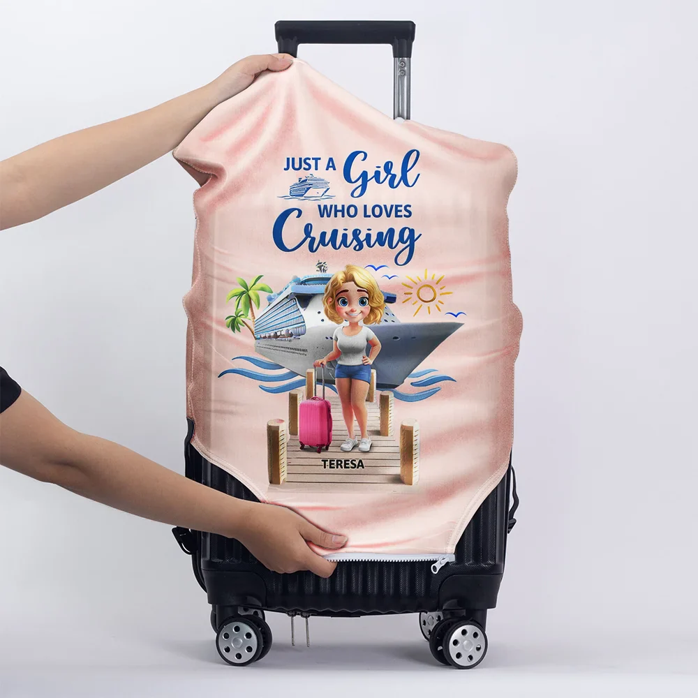 Travel All My Cruise Crap - Personalized Luggage Cover - Image 5
