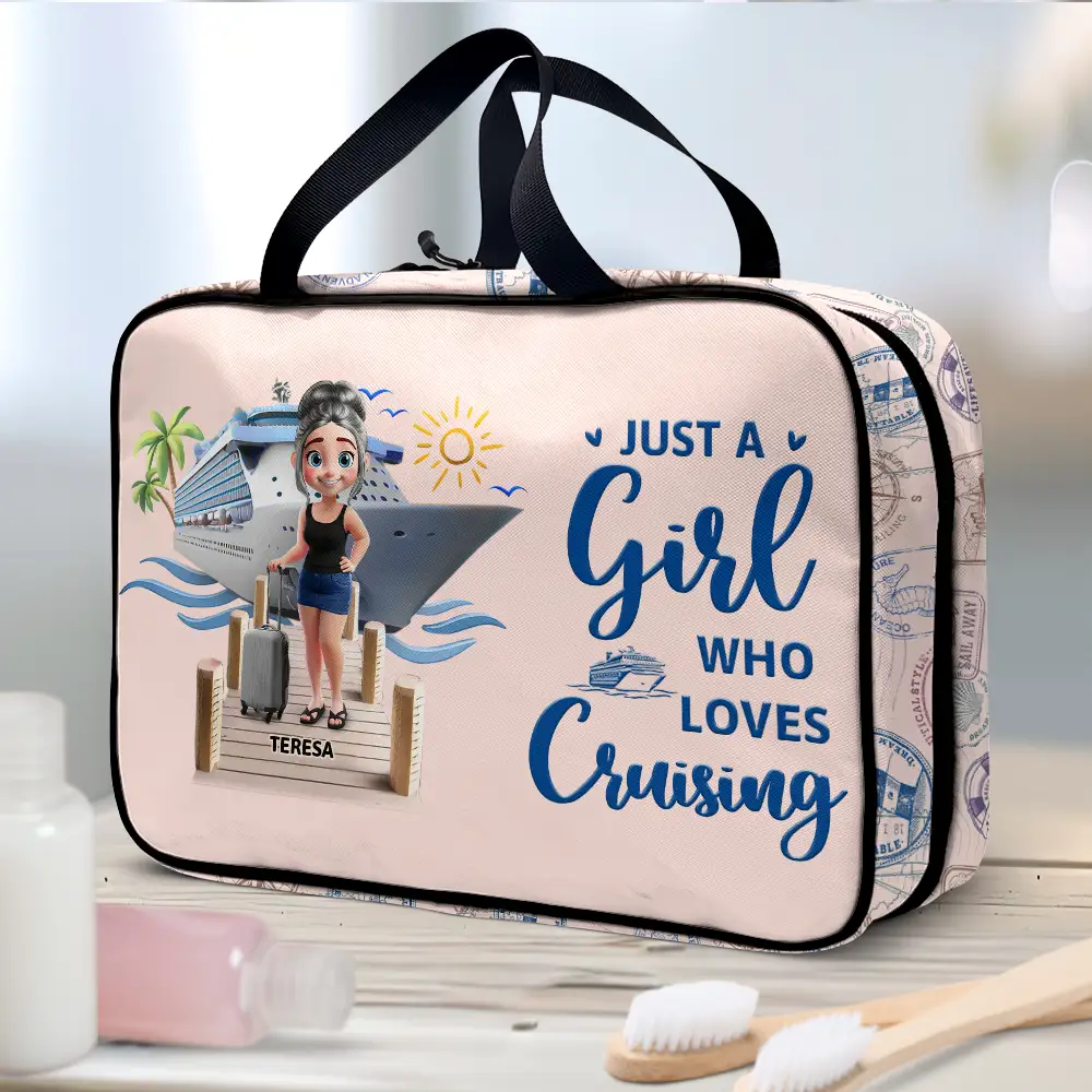 Travel All My Cruise Crap - Personalized Toiletry Bag - Image 2