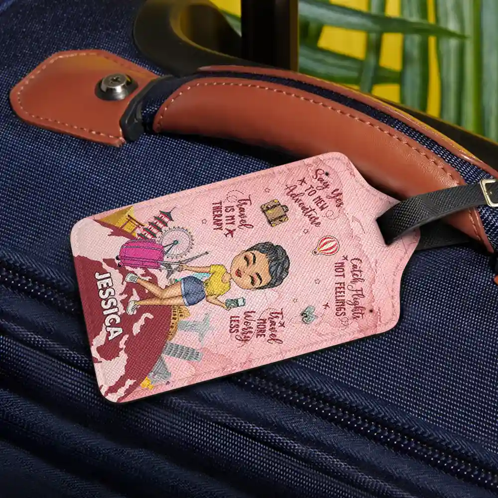 Travel More Worry Less - Personalized Luggage Tag - Image 2
