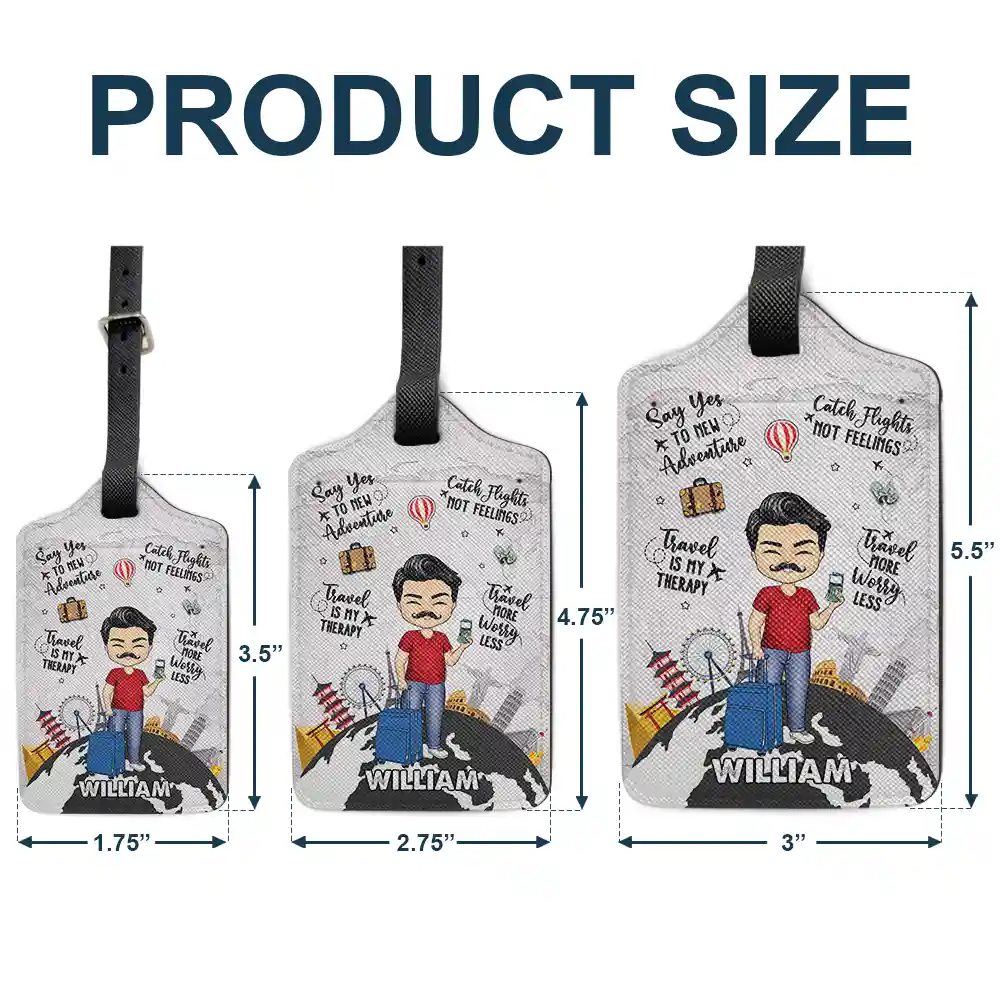 Travel More Worry Less - Personalized Luggage Tag - Image 5