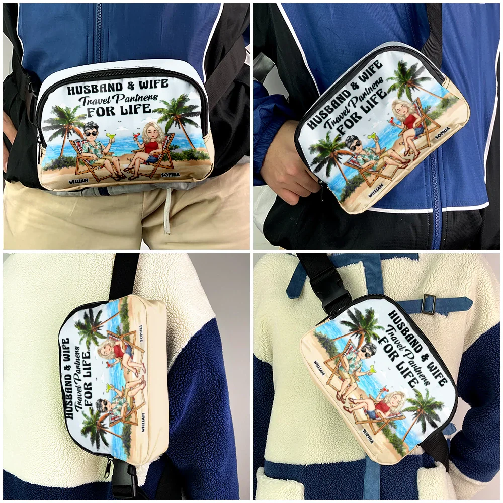 Travel Partners For Life - Personalized Crossbody Belt Bag - Image 5