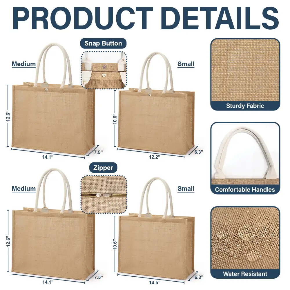 Travel Partners For Life - Personalized Jute Beach Bag - Image 5