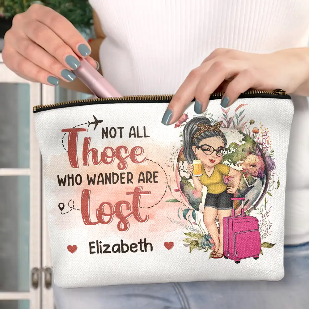 Travel The World - Personalized Cosmetic Bag - Image 3