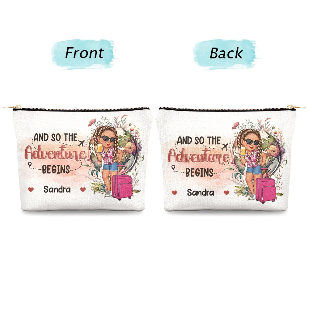 Travel The World - Personalized Cosmetic Bag - Image 4