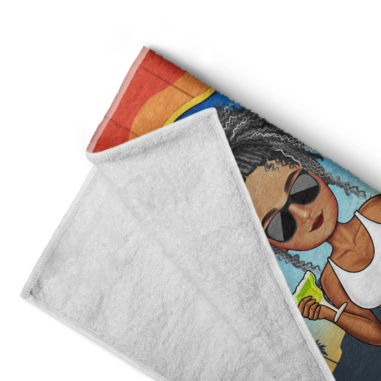 Traveling Beach Poolside Swimming Picnic Vacation - Birthday, Funny Gift For Her, Him, Besties, Family - Personalized Custom Beach Towel - Image 4