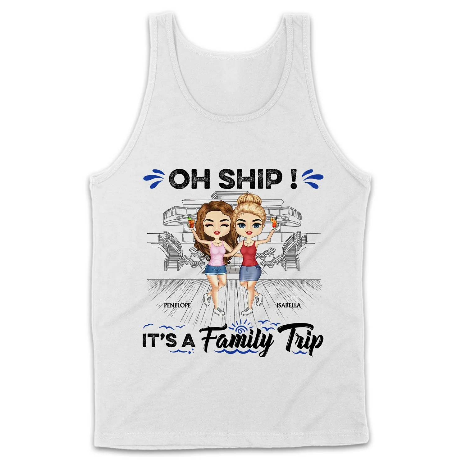 Traveling Best Friends Life Is Better On A Cruise With Best Friends - Cruising Gift For BFF, Sisters - Personalized Custom T Shirt - Image 5