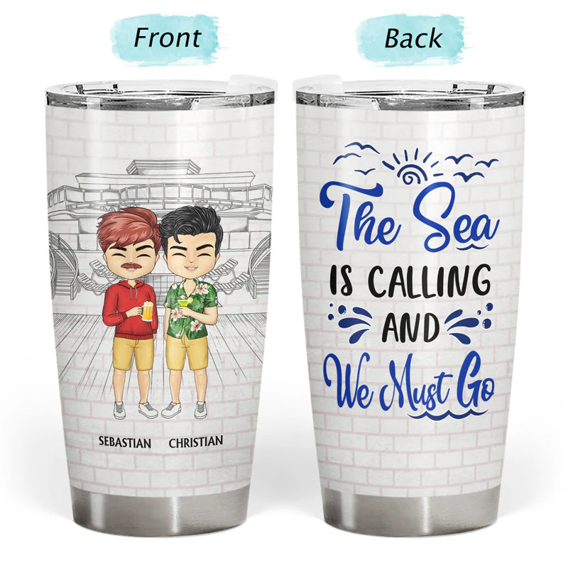 Traveling Best Friends Life Is Better On A Cruise With Best Friends - Cruising Gift For BFF, Sisters - Personalized Custom Tumbler - Image 3