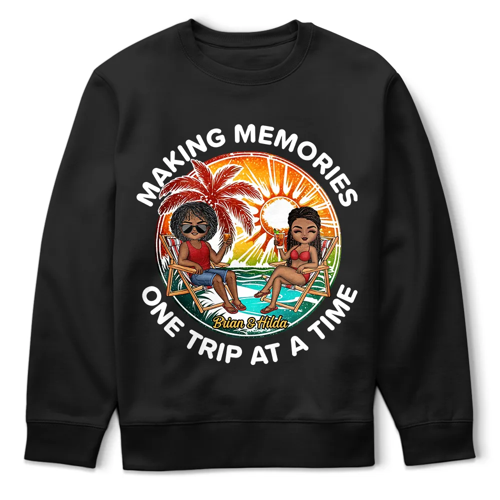 Traveling Couple Making Memories One Trip At A Time - Personalized T Shirt - Image 5
