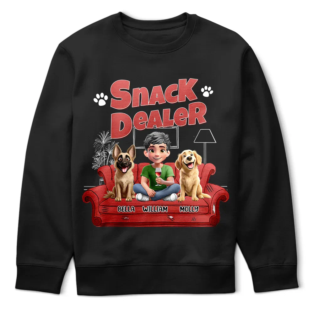 Treat Snack Dealer 3D Effect Dogs - Personalized T Shirt - Image 5
