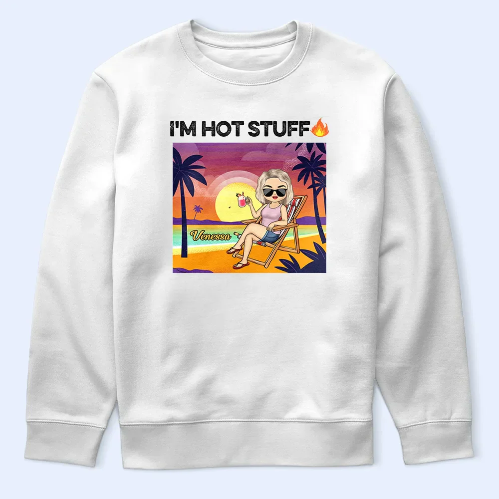 Tropical Hot Stuff Couple - Personalized T Shirt - Image 6
